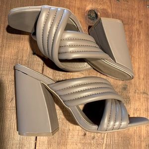 Qupid block heels. New. Unworn.